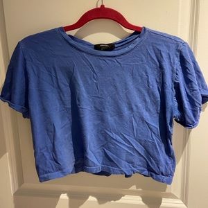 FOREVER 21 Cropped Blue Tee - S